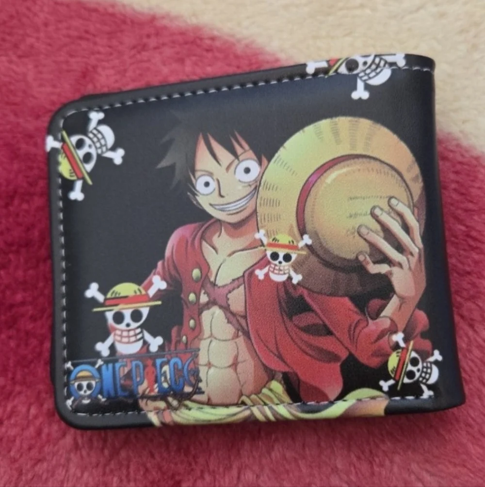 New one piece anime manga leather wallet
